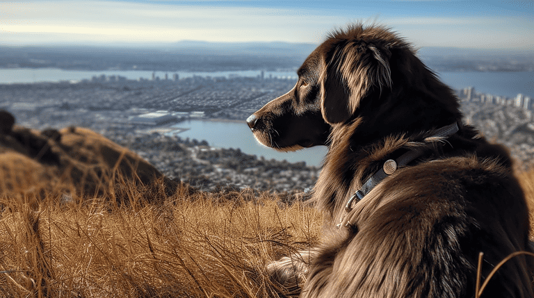 Dog in east bay hills