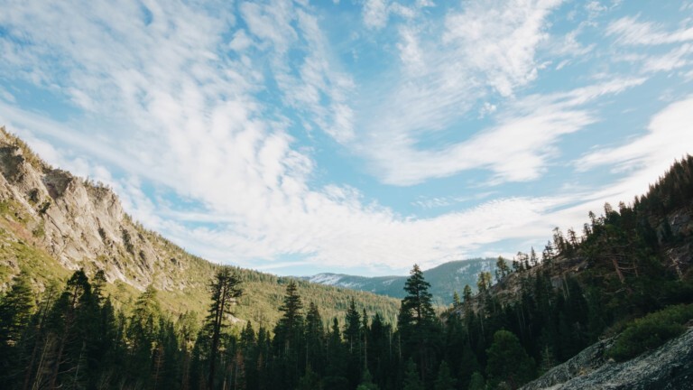 mountain view in Tahoe